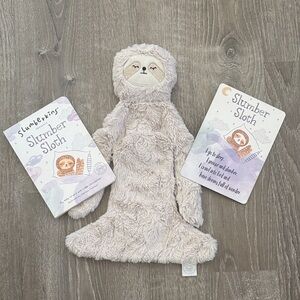 Slumberkins Slumber Sloth Lovey Plush Cuddler + book + card